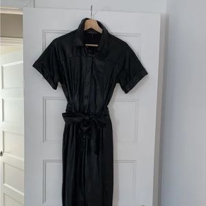 Dynamite faux leather jumpsuit